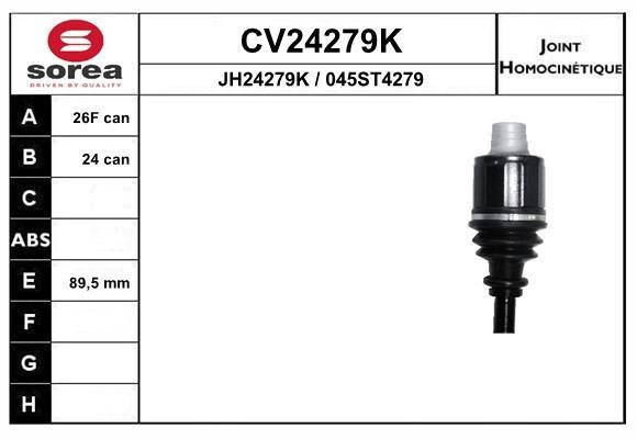 EAI CV24279K Joint Kit, drive shaft CV24279K: Buy near me in Poland at 2407.PL - Good price!