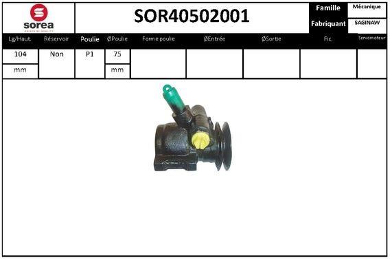 EAI SOR40502001 Насос гидроусилителя руля SOR40502001: Отличная цена - Купить в Польше на 2407.PL!