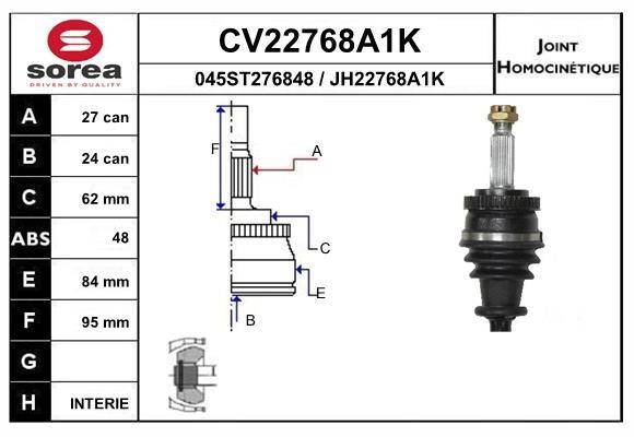 EAI CV22768A1K ШРУС CV22768A1K: Купить в Польше - Отличная цена на 2407.PL!