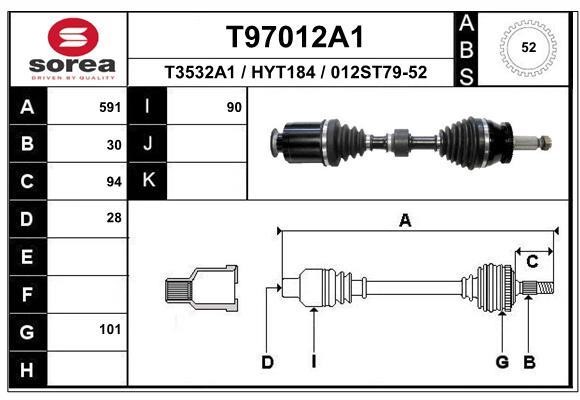 EAI T97012A1 Antriebswelle T97012A1: Kaufen Sie zu einem guten Preis in Polen bei 2407.PL!