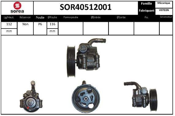 EAI SOR40512001 Насос гидроусилителя руля SOR40512001: Отличная цена - Купить в Польше на 2407.PL!