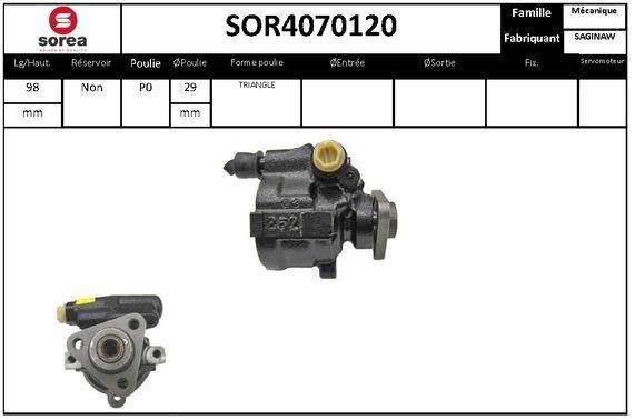 EAI SOR4070120 Hydraulic Pump, steering system SOR4070120: Buy near me in Poland at 2407.PL - Good price!