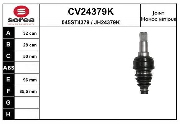 EAI CV24379K Joint kit, drive shaft CV24379K: Buy near me in Poland at 2407.PL - Good price!