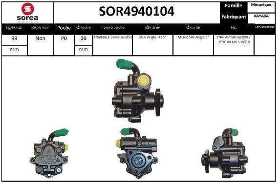 EAI SOR4940104 Hydraulic Pump, steering system SOR4940104: Buy near me in Poland at 2407.PL - Good price!