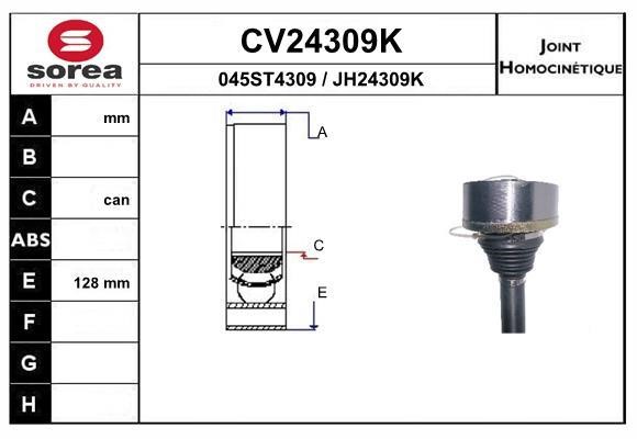 EAI CV24309K Joint kit, drive shaft CV24309K: Buy near me in Poland at 2407.PL - Good price!