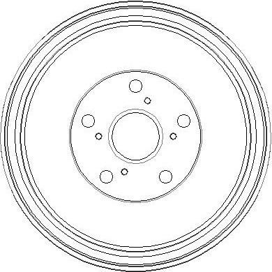 National NDR206 Rear brake drum NDR206: Buy near me at 2407.PL in Poland at an Affordable price!