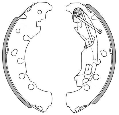 National NS4046 Brake shoe set NS4046: Buy near me at 2407.PL in Poland at an Affordable price!