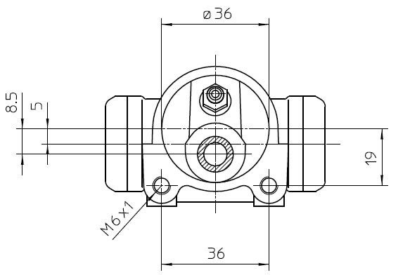 National NWC5063 Wheel Brake Cylinder NWC5063: Buy near me in Poland at 2407.PL - Good price!