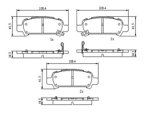 National NP3098 Brake Pad Set, disc brake NP3098: Buy near me in Poland at 2407.PL - Good price!