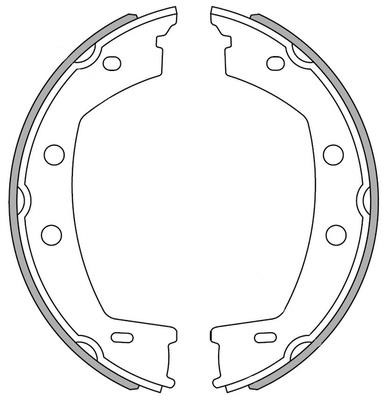 National NS4033 Brake shoe set NS4033: Buy near me in Poland at 2407.PL - Good price!