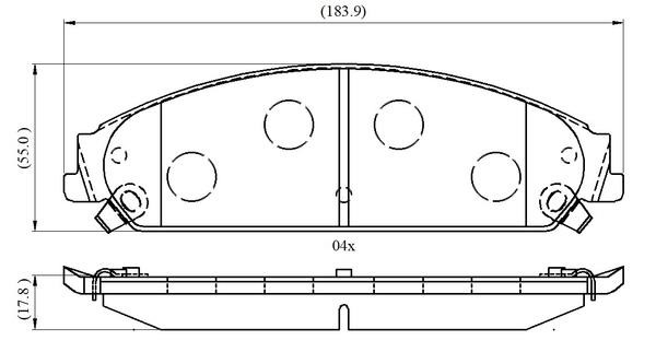 National NP3035 Brake Pad Set, disc brake NP3035: Buy near me in Poland at 2407.PL - Good price!