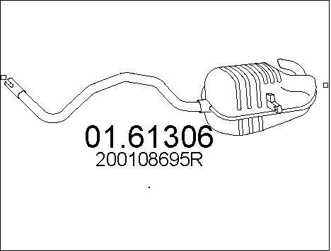 Mts 0161306 End Silencer 0161306: Buy near me in Poland at 2407.PL - Good price!