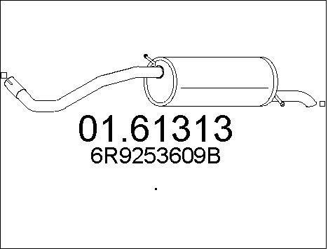Mts 0161313 End Silencer 0161313: Buy near me at 2407.PL in Poland at an Affordable price!
