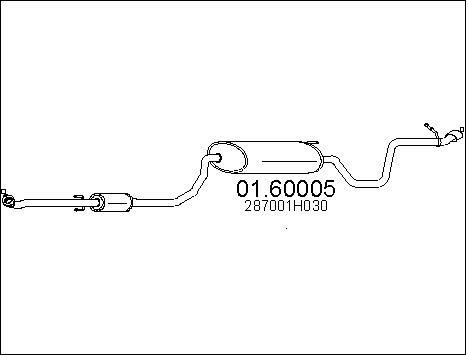 Mts 0160005 End Silencer 0160005: Buy near me in Poland at 2407.PL - Good price!