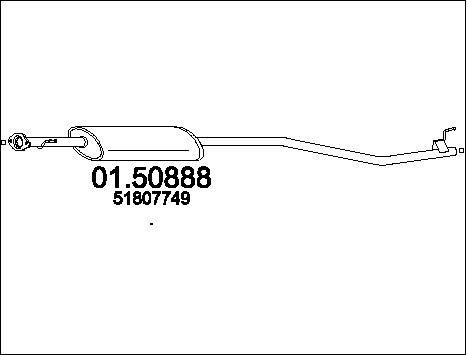Mts 0150888 Central silencer 0150888: Buy near me in Poland at 2407.PL - Good price!