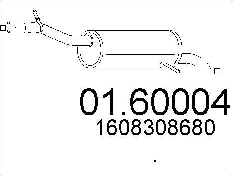Mts 0160004 End Silencer 0160004: Buy near me in Poland at 2407.PL - Good price!