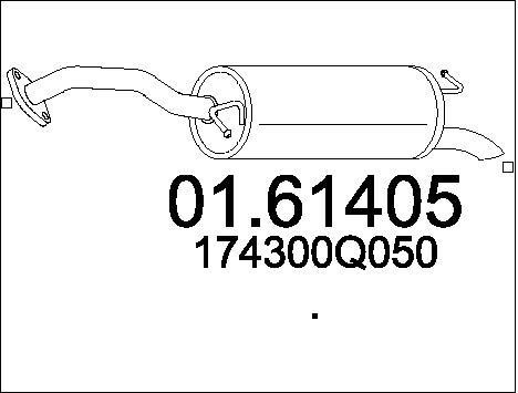Mts 01.61405 End Silencer 0161405: Buy near me in Poland at 2407.PL - Good price!