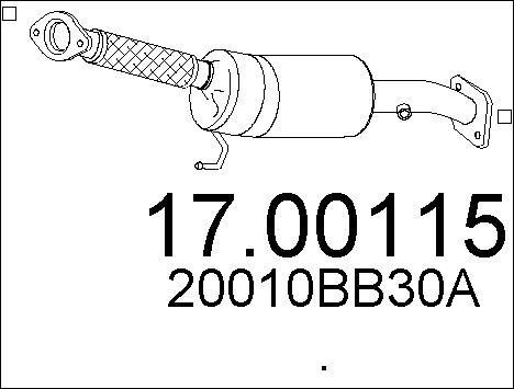 Mts 1700115 Diesel particulate filter DPF 1700115: Buy near me in Poland at 2407.PL - Good price!