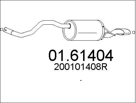 Mts 01.61404 End Silencer 0161404: Buy near me in Poland at 2407.PL - Good price!