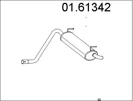 Mts 01.61342 End Silencer 0161342: Buy near me in Poland at 2407.PL - Good price!