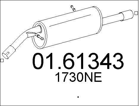 Mts 01.61343 End Silencer 0161343: Buy near me at 2407.PL in Poland at an Affordable price!