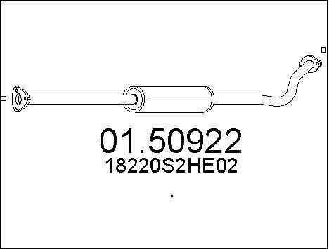 Mts 01.50922 Middle Silencer 0150922: Buy near me in Poland at 2407.PL - Good price!