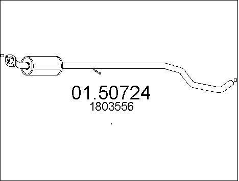 Mts 01.50724 Middle Silencer 0150724: Buy near me in Poland at 2407.PL - Good price!