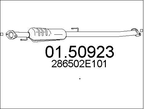 Mts 01.50923 Middle Silencer 0150923: Buy near me in Poland at 2407.PL - Good price!