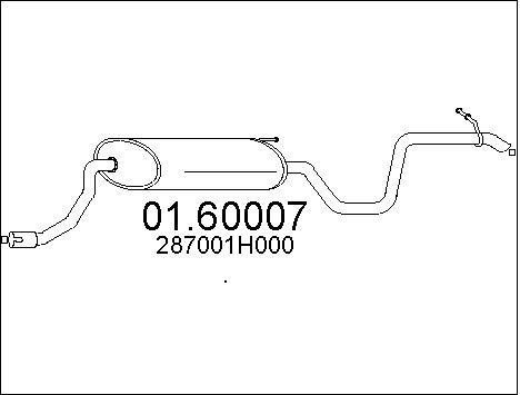 Mts 0160007 End Silencer 0160007: Buy near me in Poland at 2407.PL - Good price!