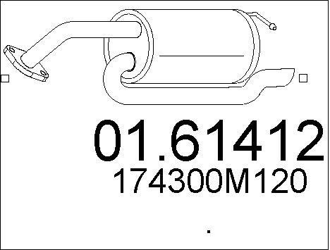 Mts 01.61412 End Silencer 0161412: Buy near me in Poland at 2407.PL - Good price!