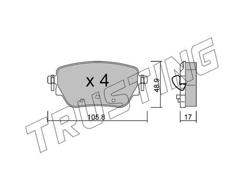 Trusting 1195.0 Brake Pad Set, disc brake 11950: Buy near me in Poland at 2407.PL - Good price!