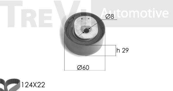 Trevi automotive KD1208 Timing Belt Kit KD1208: Buy near me in Poland at 2407.PL - Good price!