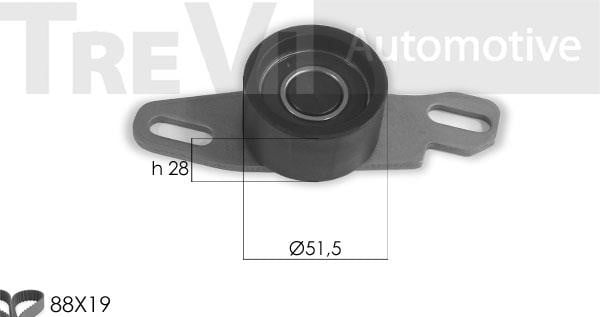 Trevi automotive KD1435 Timing Belt Kit KD1435: Buy near me at 2407.PL in Poland at an Affordable price!