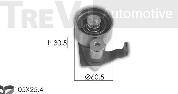 Trevi automotive KD1410 Комплект ремня ГРМ KD1410: Отличная цена - Купить в Польше на 2407.PL!