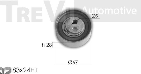 Trevi automotive KD1299 Timing Belt Kit KD1299: Buy near me in Poland at 2407.PL - Good price!