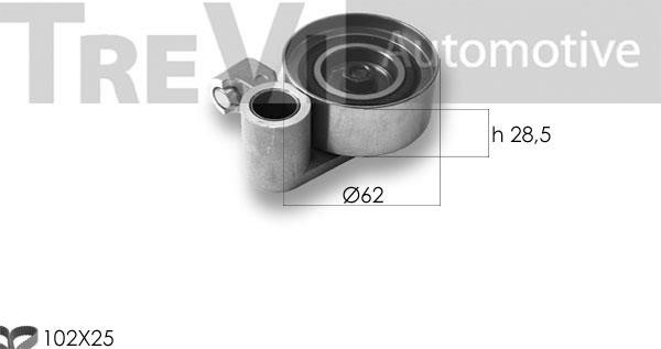 Trevi automotive KD1407 Zestaw paska rozrządu KD1407: Dobra cena w Polsce na 2407.PL - Kup Teraz!