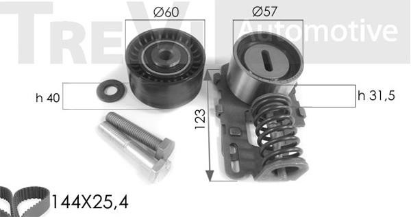 Trevi automotive KD1016 Zestaw paska rozrządu KD1016: Dobra cena w Polsce na 2407.PL - Kup Teraz!