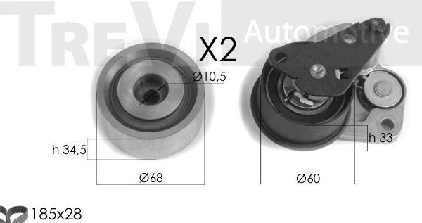 Trevi automotive KD1332 Timing Belt Kit KD1332: Buy near me in Poland at 2407.PL - Good price!