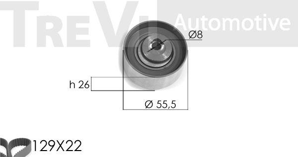 Trevi automotive KD1091 Комплект ремня ГРМ KD1091: Отличная цена - Купить в Польше на 2407.PL!