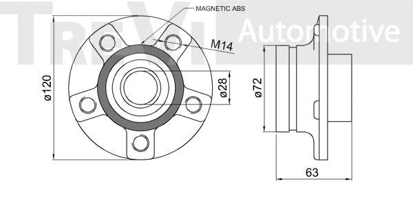 Buy Trevi automotive WB2331 at a low price in Poland!