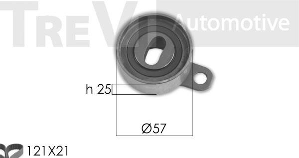 Trevi automotive KD1404 Zestaw paska rozrządu KD1404: Dobra cena w Polsce na 2407.PL - Kup Teraz!