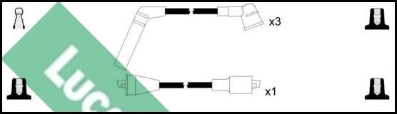 Lucas Electrical LUC7203 Дроти високовольтні, комплект LUC7203: Приваблива ціна - Купити у Польщі на 2407.PL!
