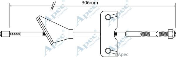 APEC braking CAB1165 Cable Pull, parking brake CAB1165: Buy near me at 2407.PL in Poland at an Affordable price!
