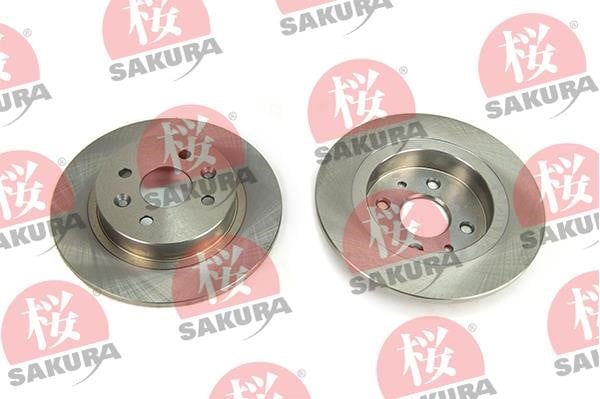 Sakura 605-03-8815 Rear brake disc, non-ventilated 605038815: Buy near me in Poland at 2407.PL - Good price!