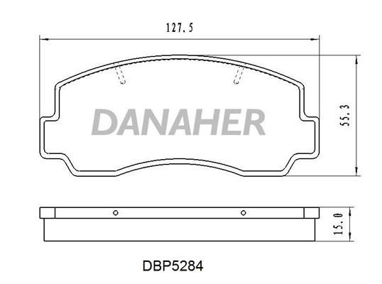 Danaher DBP5284 Scheibenbremsbeläge vorne eingestellt DBP5284: Kaufen Sie zu einem guten Preis in Polen bei 2407.PL!