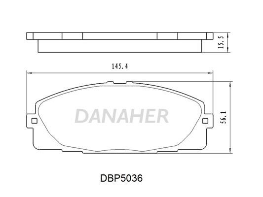 Danaher DBP5036 Scheibenbremsbeläge vorne eingestellt DBP5036: Kaufen Sie zu einem guten Preis in Polen bei 2407.PL!