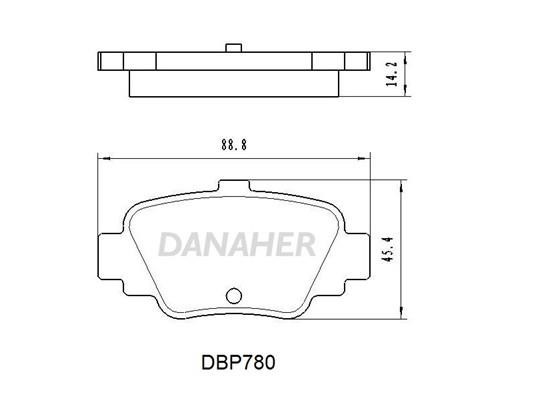 Danaher DBP780 Scheibenbremsbeläge, Set DBP780: Kaufen Sie zu einem guten Preis in Polen bei 2407.PL!