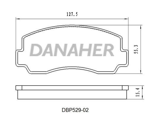 Danaher DBP529-02 Klocki hamulcowe, zestaw DBP52902: Dobra cena w Polsce na 2407.PL - Kup Teraz!