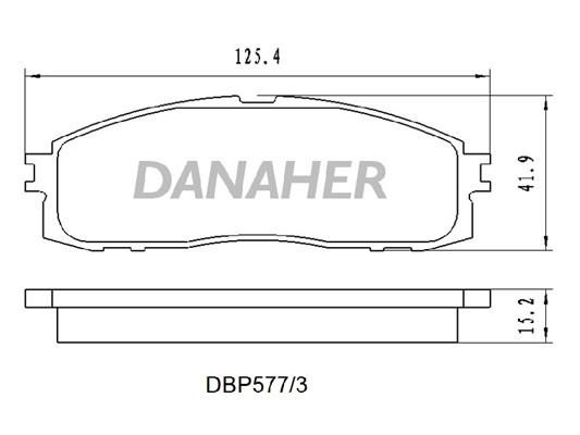 Danaher DBP577/3 Klocki hamulcowe, zestaw DBP5773: Atrakcyjna cena w Polsce na 2407.PL - Zamów teraz!