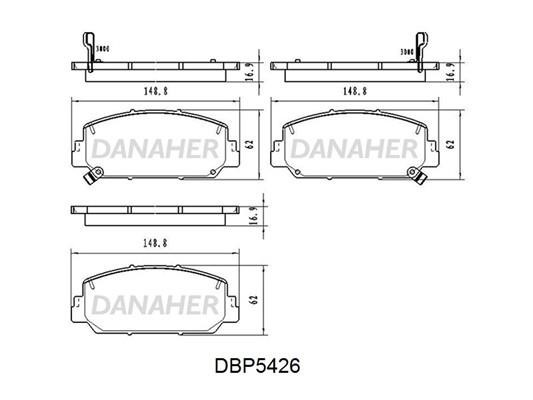 Danaher DBP5426 Klocki hamulcowe przód, komplet DBP5426: Dobra cena w Polsce na 2407.PL - Kup Teraz!